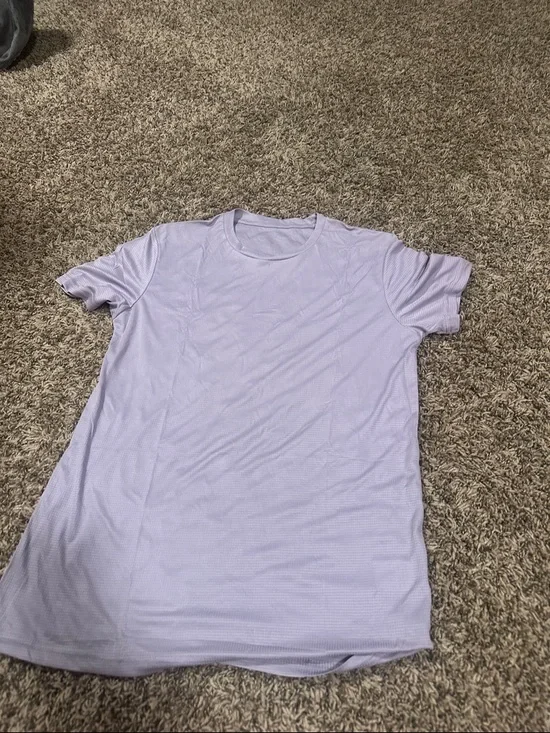 Light Lavender Men's Crew Neck T-Shirt - Picture 3 of 5